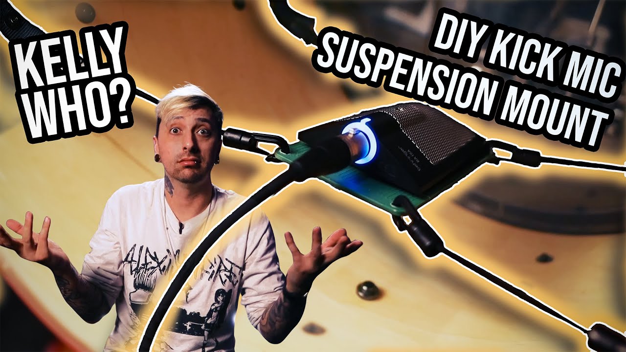 How to make a bass drum mic suspension mount for cheap!