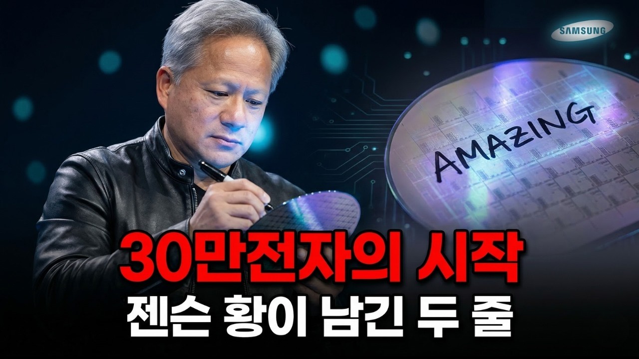 젠슨 황이 삼성 웨이퍼에 남긴 두 줄, 30만전자의 시작인가