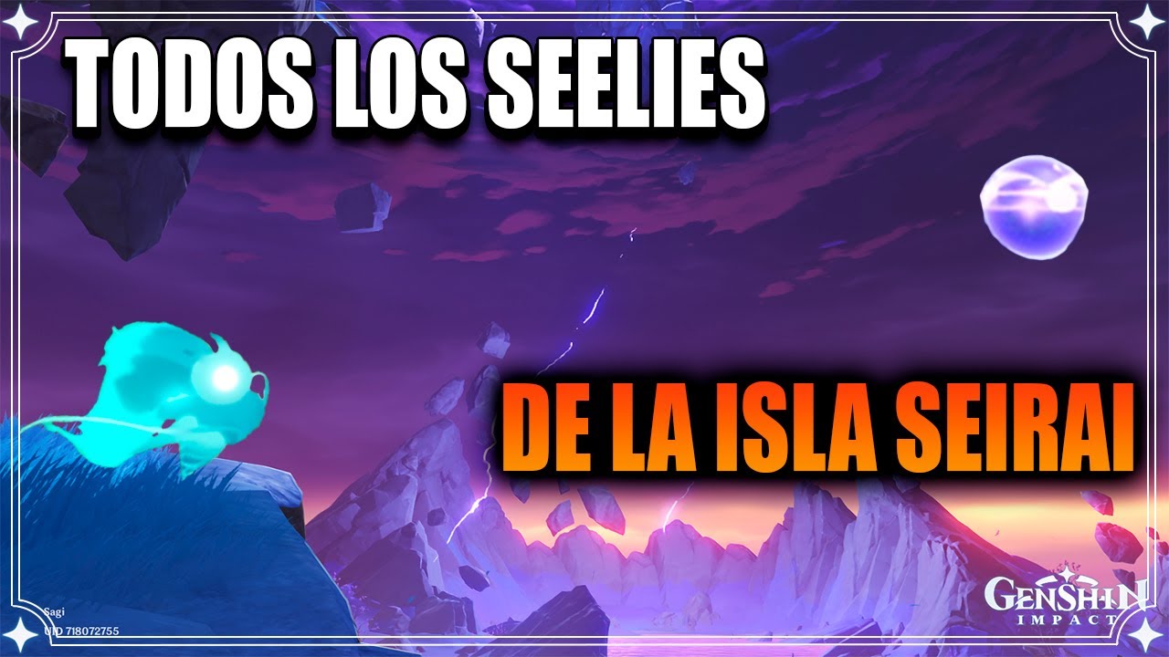 Todos los Seelies de la ISLA SEIRAI.  Genshin Impact Inazuma 2.1