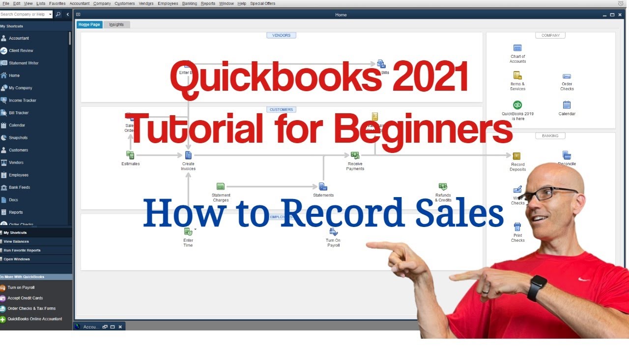 Учебное пособие Quickbooks 2021 для начинающих: как вести учёт продаж