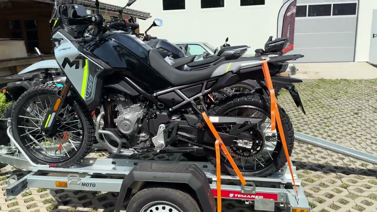 Przyczepa do motocykli i quada. Temared moto. CFMOTO 450MT i 1000 gen3 CF MT450 NK800 TALARIA!!!