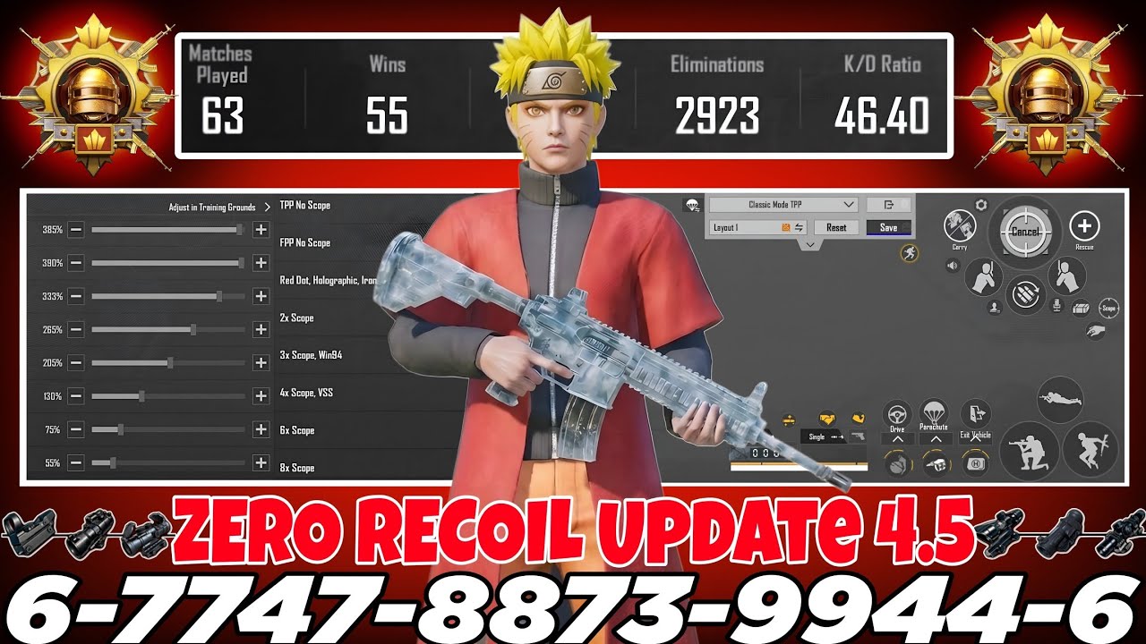 NEW UPDATE 4.5 CODE 🔥 PUBG MOBILE/BGMI SENSITIVITY SETTINGS 2026 | BEST SCOPE SENSITIVITY SETTINGS✅