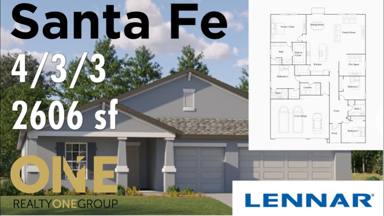 SANTA FE BY LENNAR Model Tour at Prosperity Lakes in Parrish FL with Realtor Robert Lunt