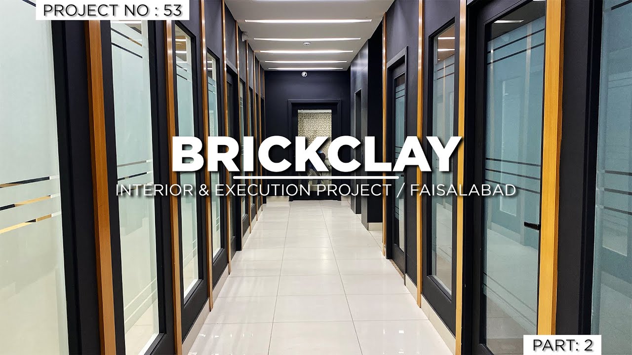 Brickclay Software House Interior Design & Execution | Modern Office Interior Faisalabad