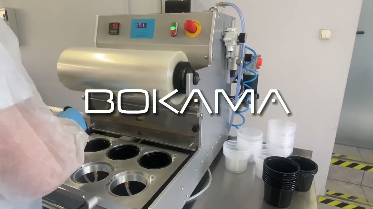 BOKAMA GS100B - 6 x fi115mm - Zgrzewarka tacek TRAY SEALER Polski Produkt