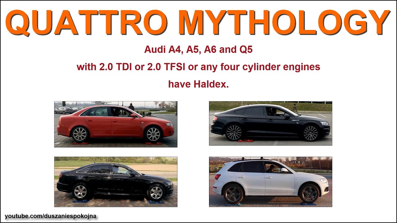 Мифы о QUATTRO - Torsen, Haldex, Ultra, 2.0 TDI, вискомуфта, спортивный дифференциал, ралли