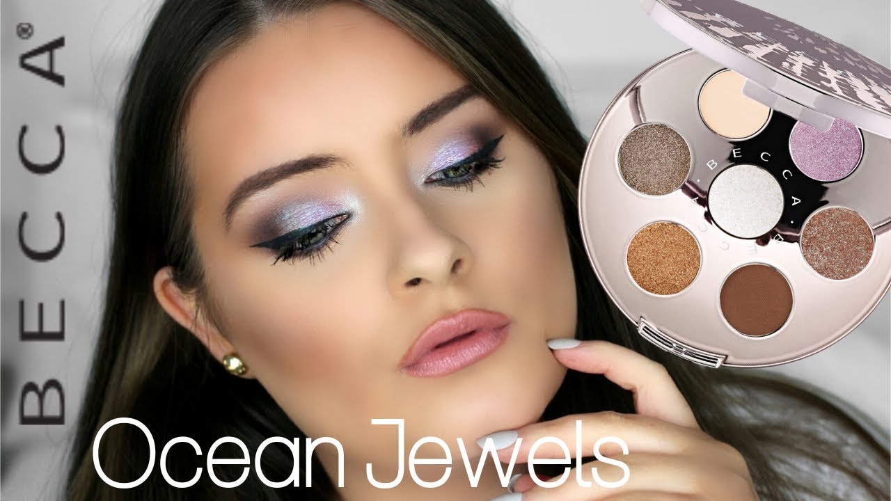 BECCA OCEAN JEWELS EYE PALETTE Tutorial & Review