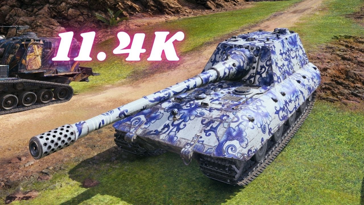 Jagdpanzer E 100 - 11.4K Damage 5 Kills World of Tanks