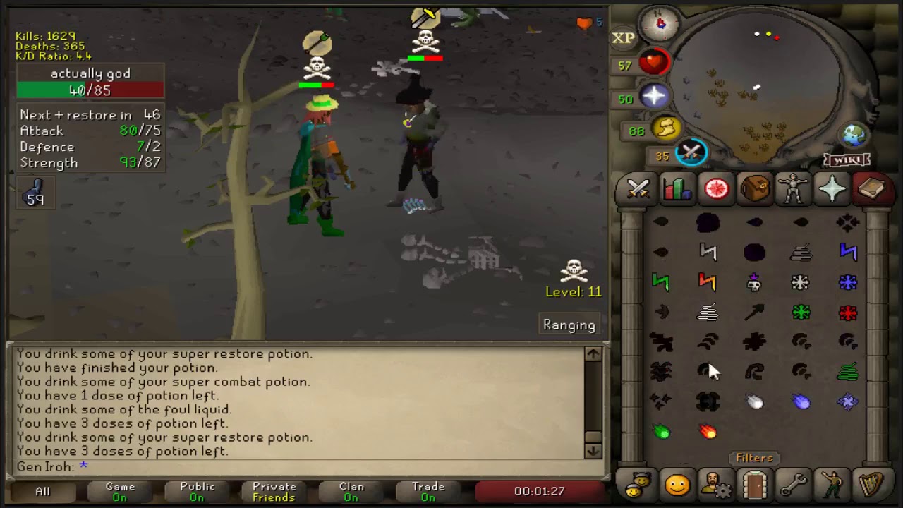 OSRS Pure PKing with Fire Surge