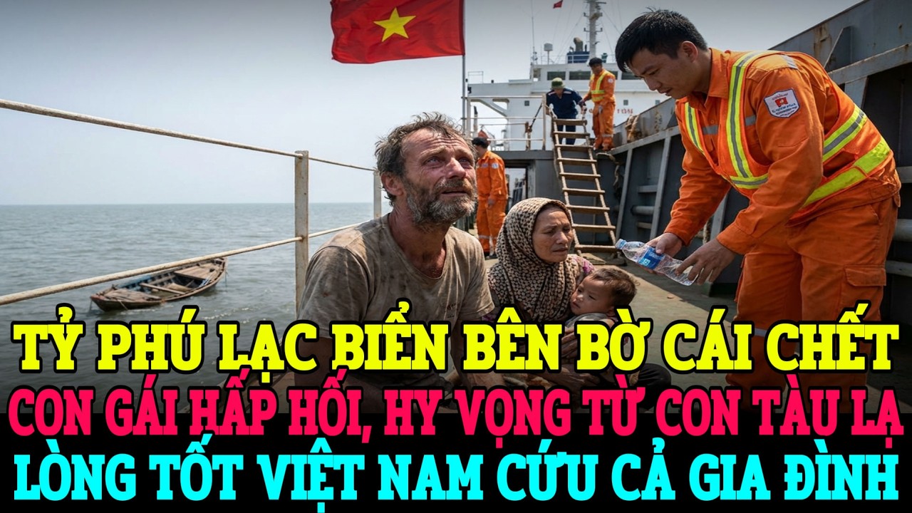 TỶ PH&Uacute; TR&Ocirc;I DẠT GIỮA BIỂN ĐƯỢC T&Agrave;U VIỆT NAM CỨU, T&Igrave;M LẠI NH&Acirc;N T&Iacute;NH