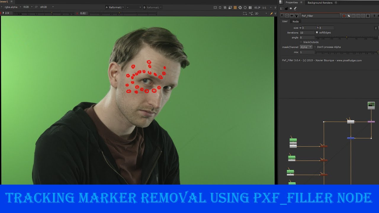 Nuke VFX Tutorial: Tracking Marker Removal using PxF_Filler node [HINDI] class _ 12