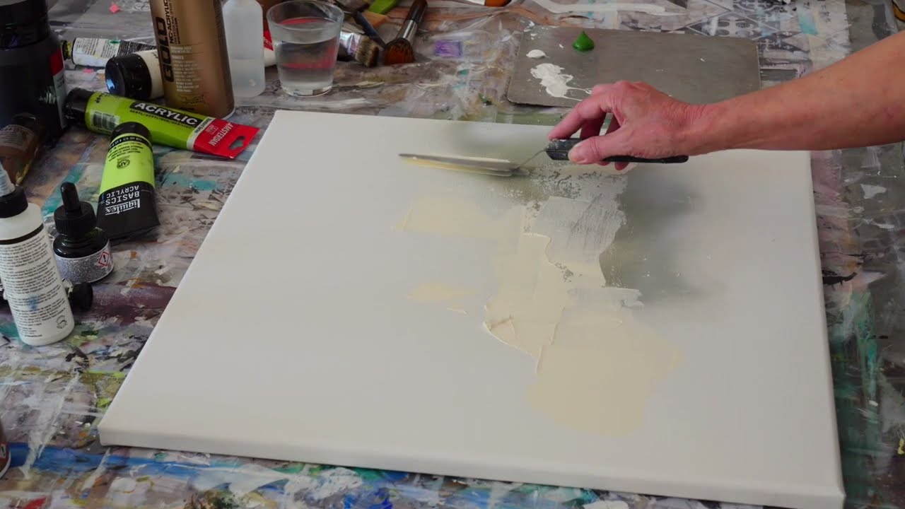 Abstract Painting / Demonstration peinture abstraite / Acrylique