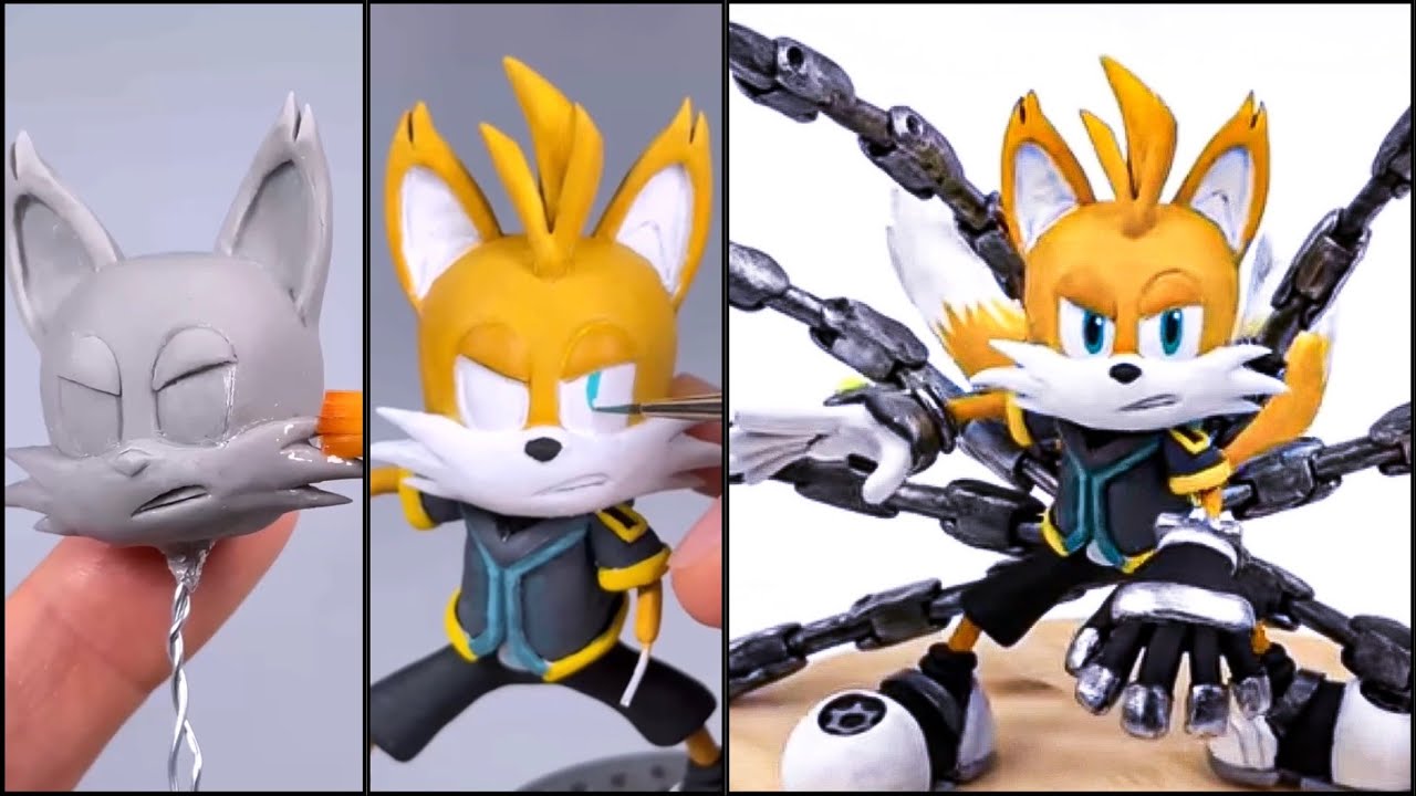 Как сделать Тейлза Найн из глины / Sonic Prime [kiArt]