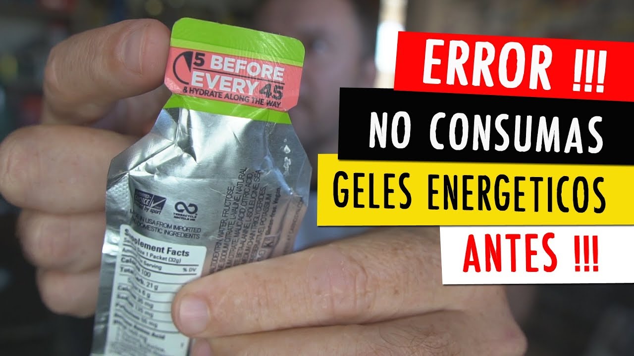 CUÁNDO CONSUMIR GELES ENERGÉTICOS y cuándo NO HACERLO