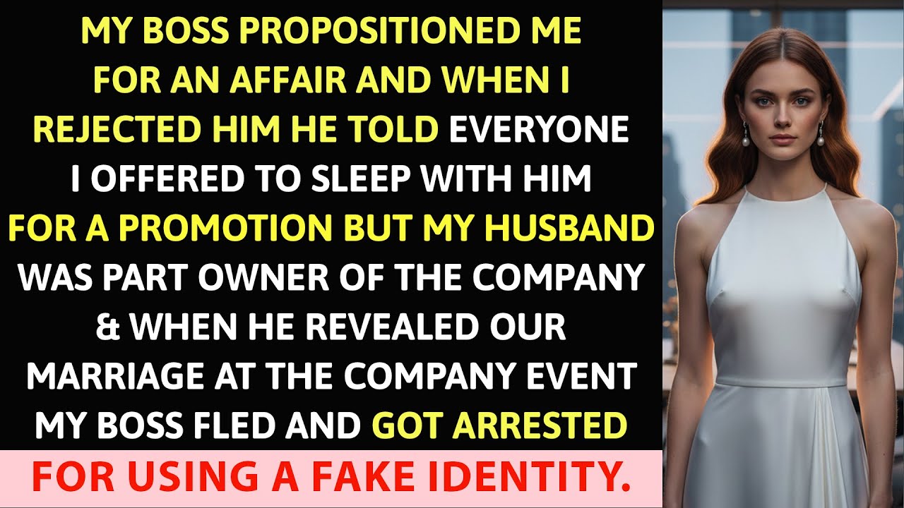 My Boss Propositioned Me for an Affair and When I Rejected Him He Told Everyone I Offered to...
