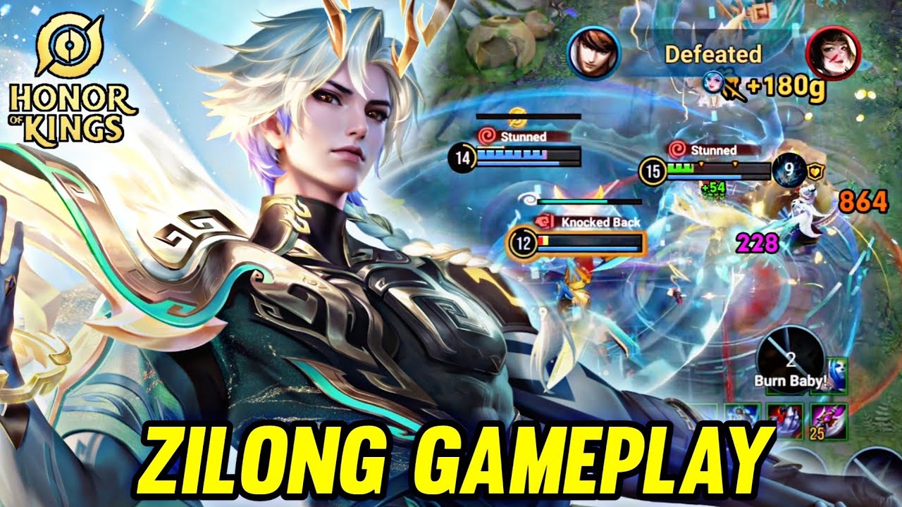 HOK : ZILONG GAMEPLAY | VS LAM - HONOR OF KINGS