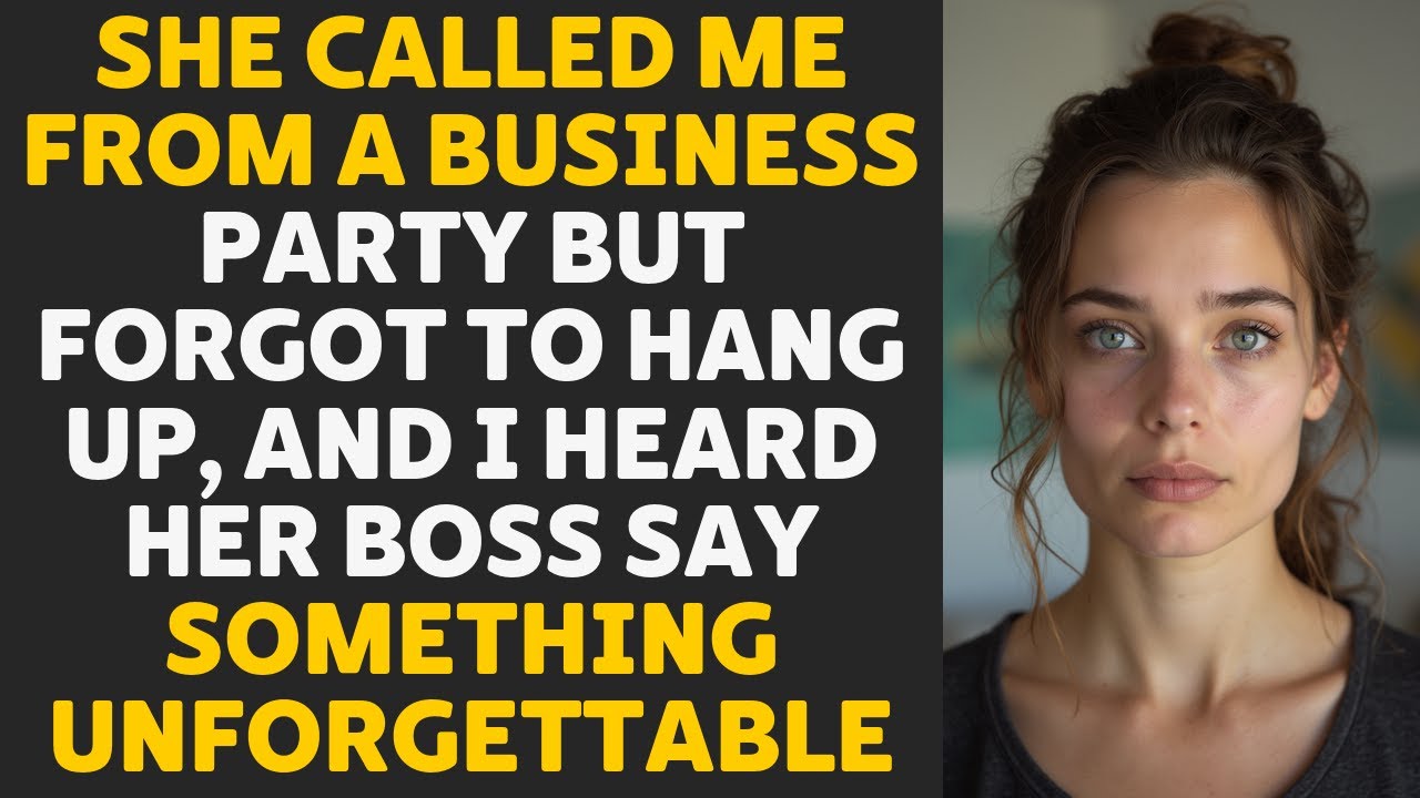 She called from a business party and forgot to hang up — her boss’s words changed everything