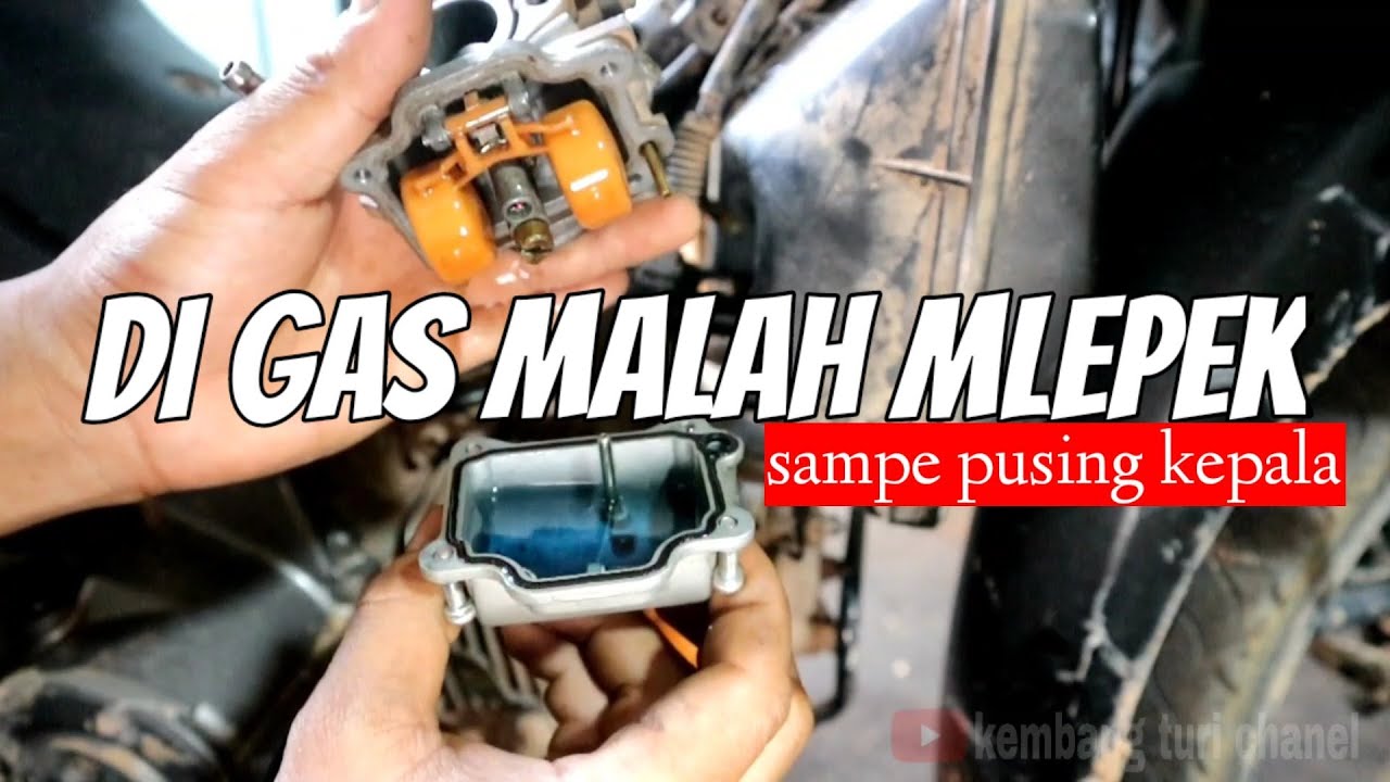 tak mudah memperbaiki motor mlepek bukan sekedar servis karbu biasa