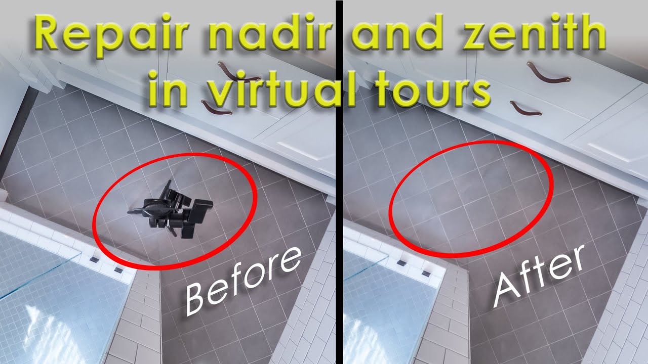 How to repair nadir and zenith in virtual tours