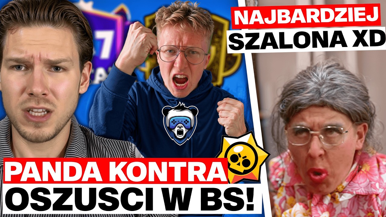 OGROMNA BURZA WOK&Oacute;Ł SCAM&Oacute;W W BRAWL STARS! (BABCIA MARYSIA, PELERYNA MOONLIGHT, PANDA GAMING)