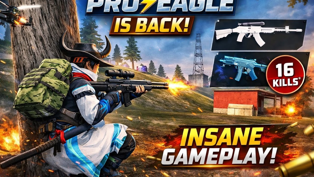 Pro Eagle Is Back 😈 | 16 Kills Insane Gameplay | Free Fire