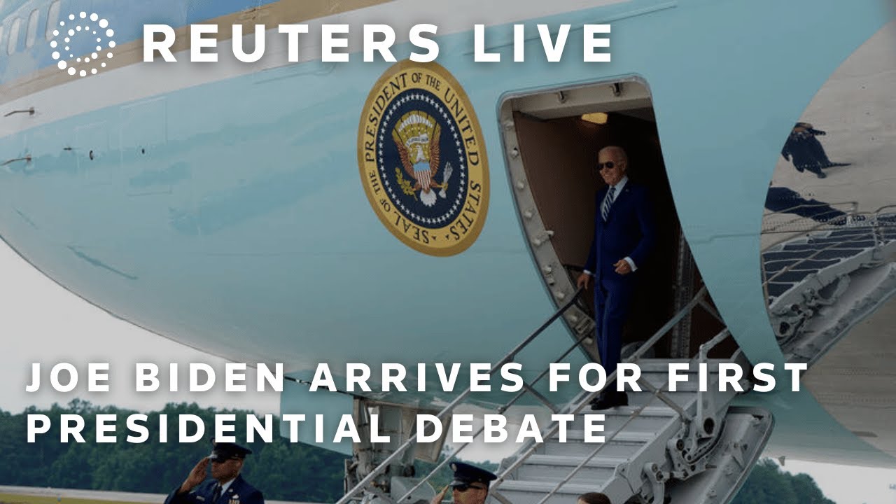 LIVE: Joe Biden arrives in Atlanta for first presidential debate