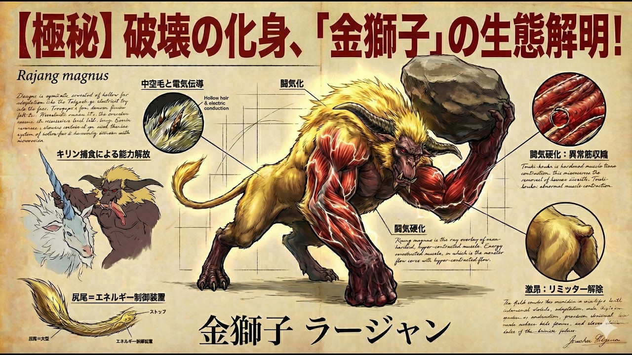 ラージャンの異常性。古龍を喰らう”進化のバグ”を暴く【モンスター生態図鑑】