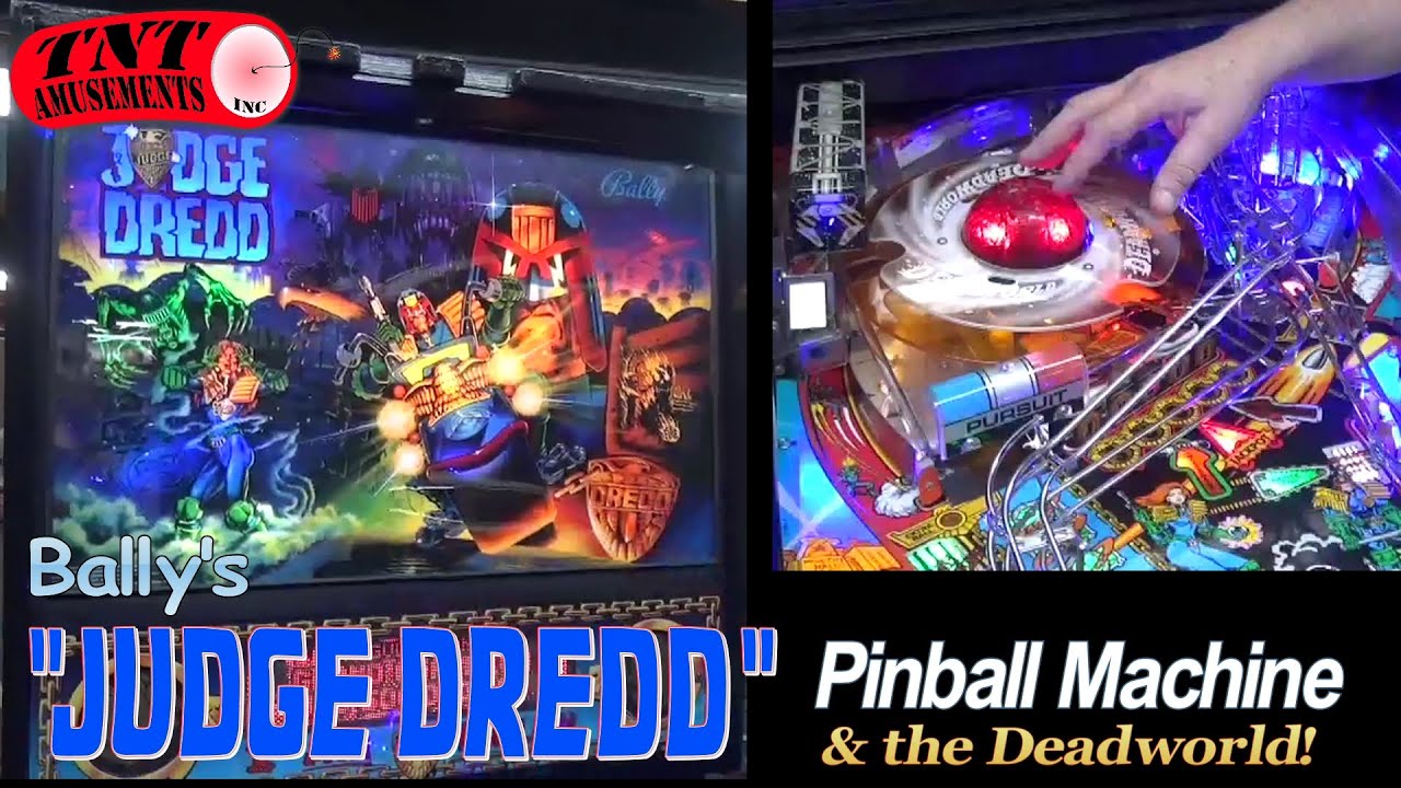#946 Bally JUDGE DREDD Pinball Machine & Gameplay details! TNT Amusements