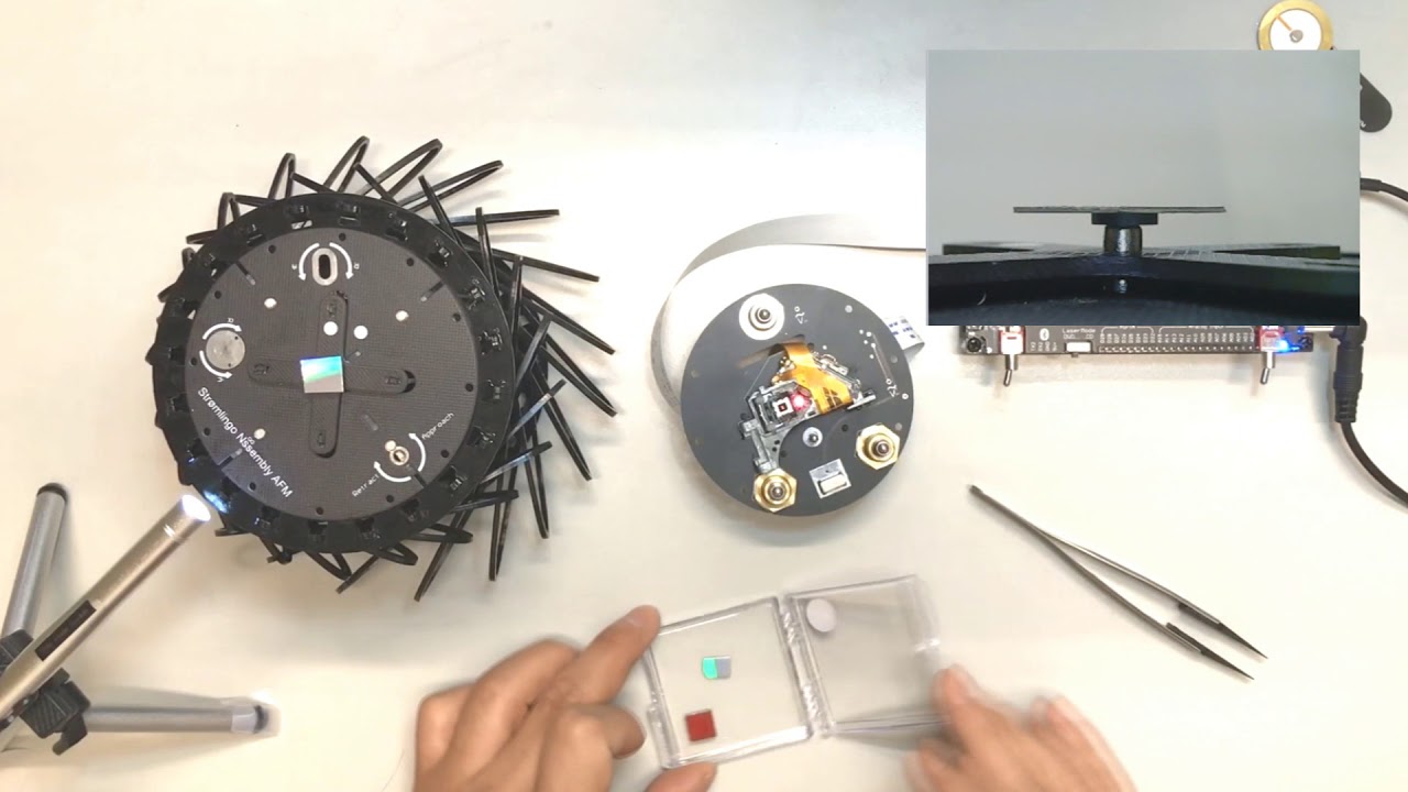 Strømlingo DIY AFM Video Manual 01: Focus laser on sample surface and LSM