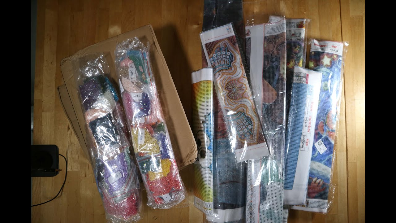 #fansells haul, unboxing, Halloween, Diamond Painting, Hexe, Monster, Meerjungfrau, Zubehör