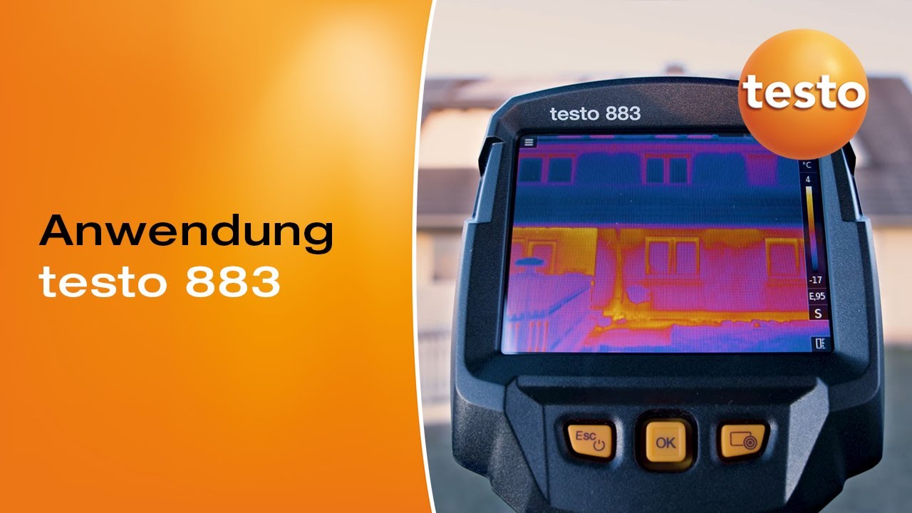 Gebäudethermografie mit der Wärmebildkamera testo 883: Anwendungsbeispiel