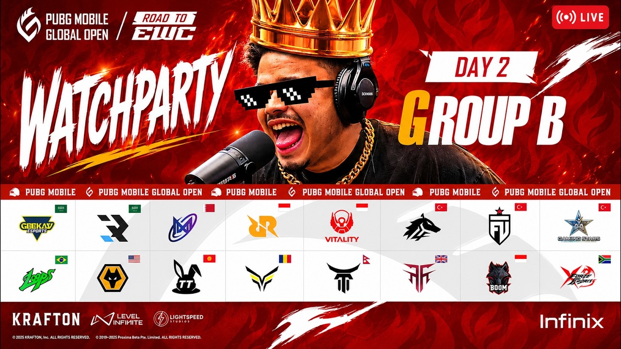 watchparty 2026 PMGO S1 Main Event | Group B | PUBG MOBILE Global Open Season 1
