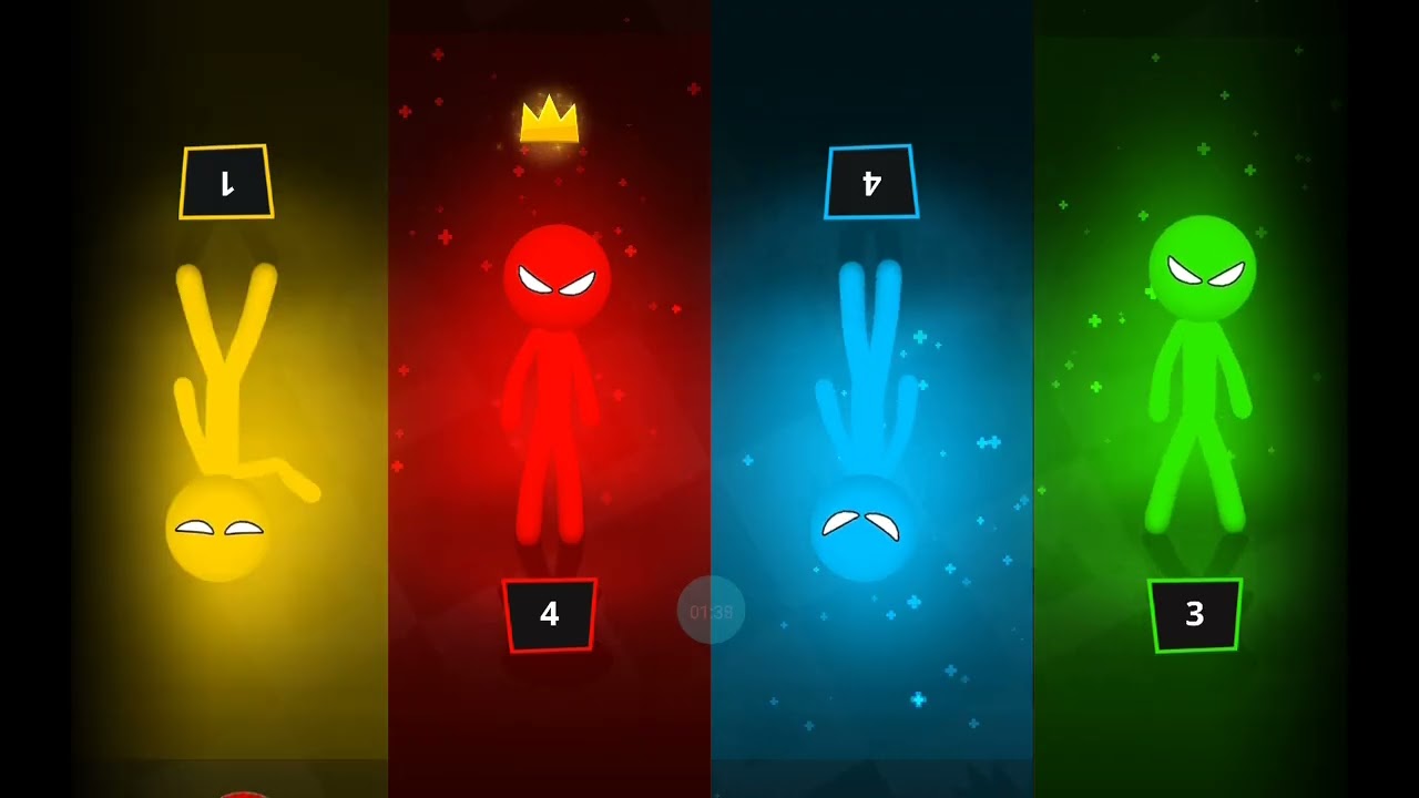 Joué à stickman party