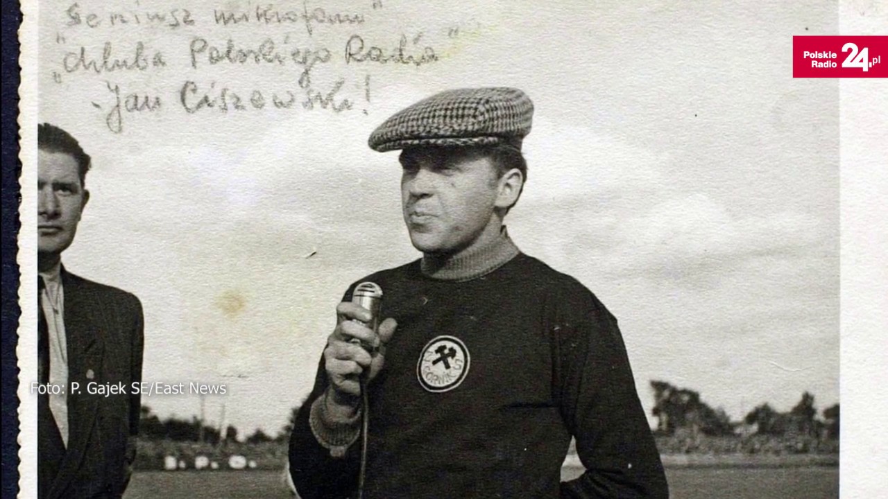 Jan Ciszewski - sprawozdawca, kt&oacute;ry atmosferę stadionu opisywał po mistrzowsku