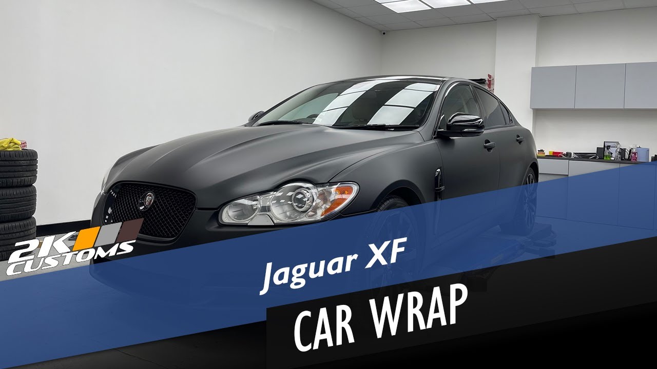 Jaguar XF Fully Wrapped In Mat Black