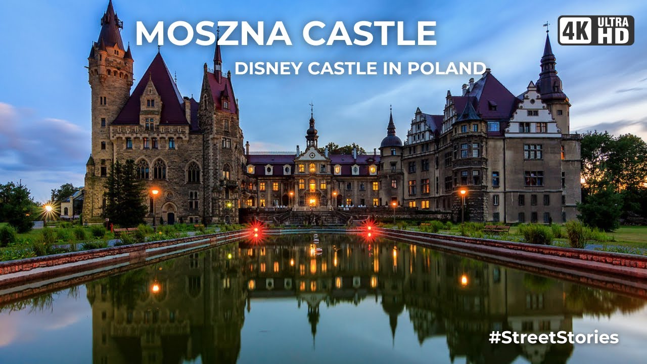 DISNEY CASTLE IN POLAND. Exploring Moszna Castle in Moszna Village, Opole Voivodeship.