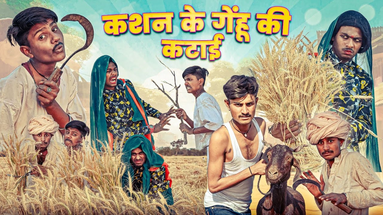 कशन के गेंहू की कटाई | RJ17 Team06