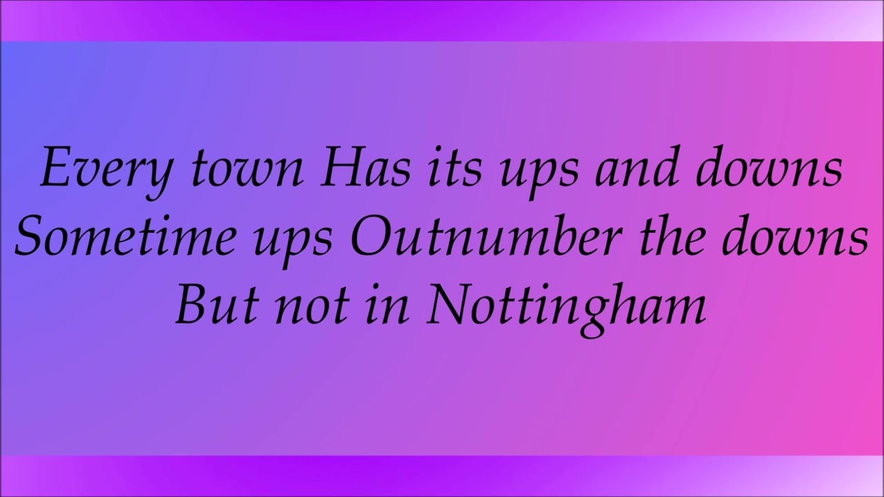 Robin Hood, Not In Nottingham Lyrics