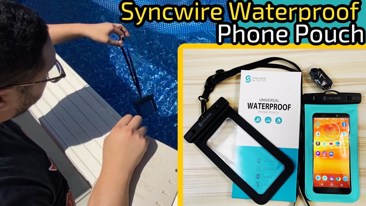 Syncwire Waterproof Phone Pouch from Amazon | IPX8 Waterproof & Touch Screen Friendly