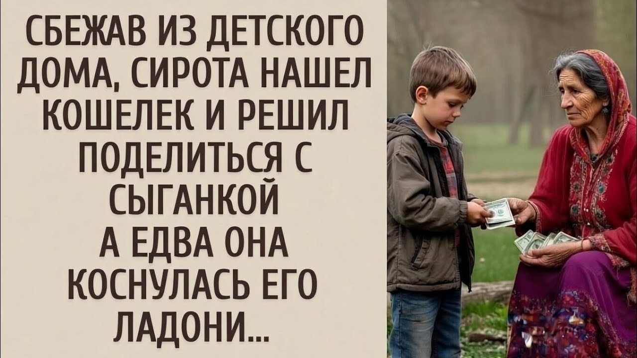 Сбежал из детдома, нашёл кошелёк… А когда цыганка коснулась его руки — случилось НЕВОЗМОЖНОЕ 😱