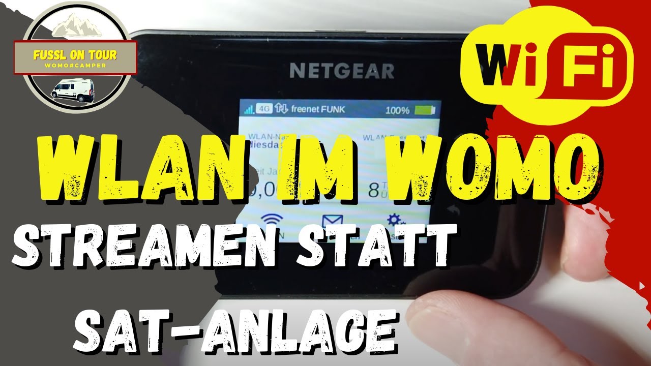 🚩WLAN / Internet im WOMO, fernsehen ohne Sat-Anlage, streamen mit Freenetfunk in unserem Kastenwagen