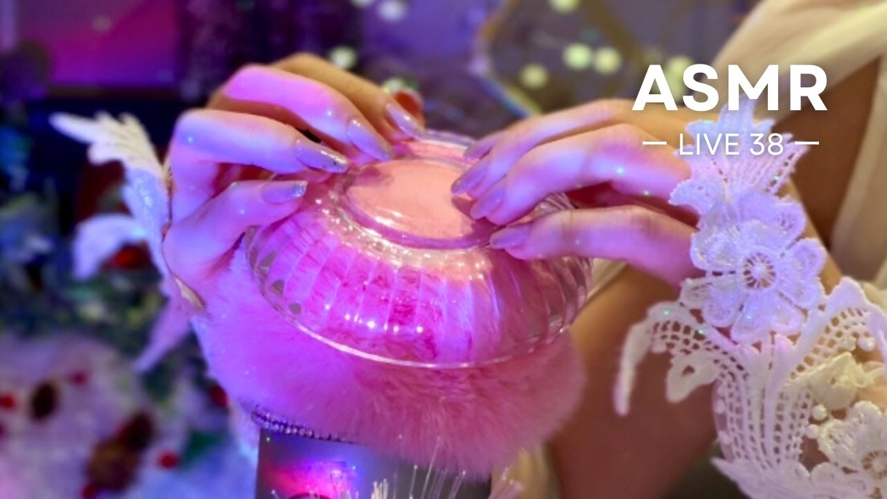 ASMR Blue Yeti mic (No talking,No mouth sounds) Live 38