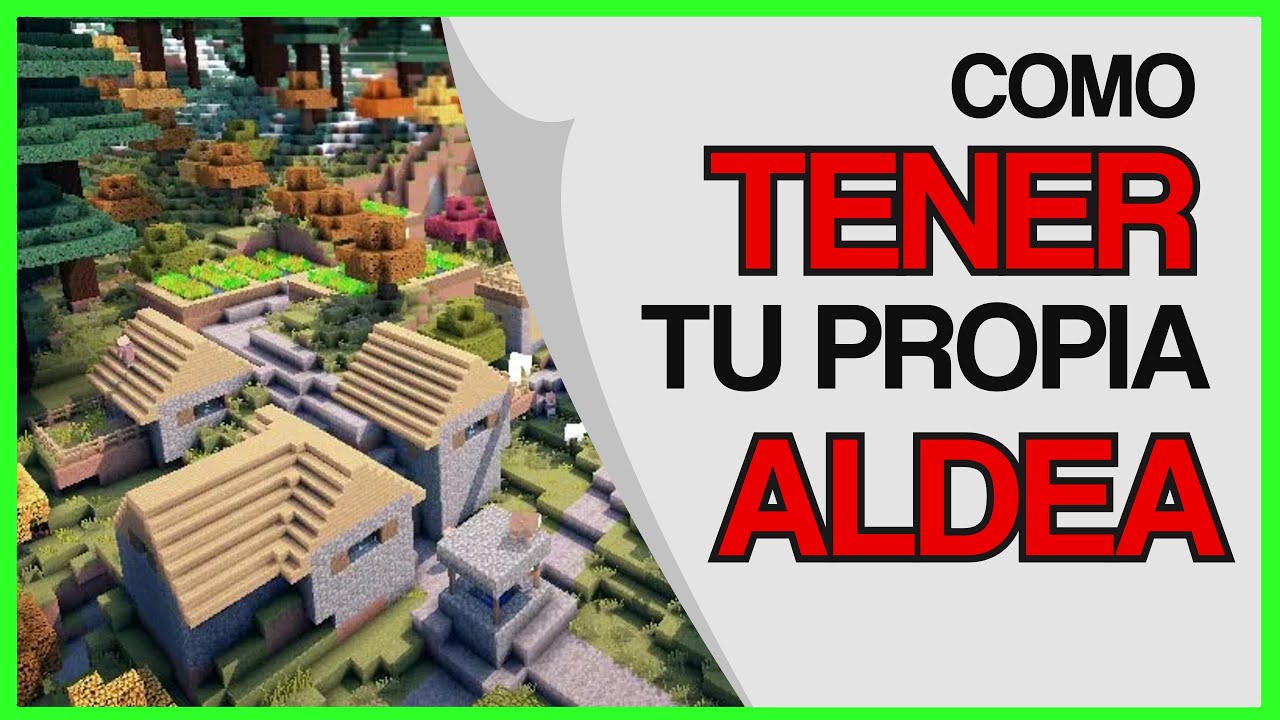 FUNCIONAL Como CREAR UNA ALDEA en Minecraft 1.20 ✅