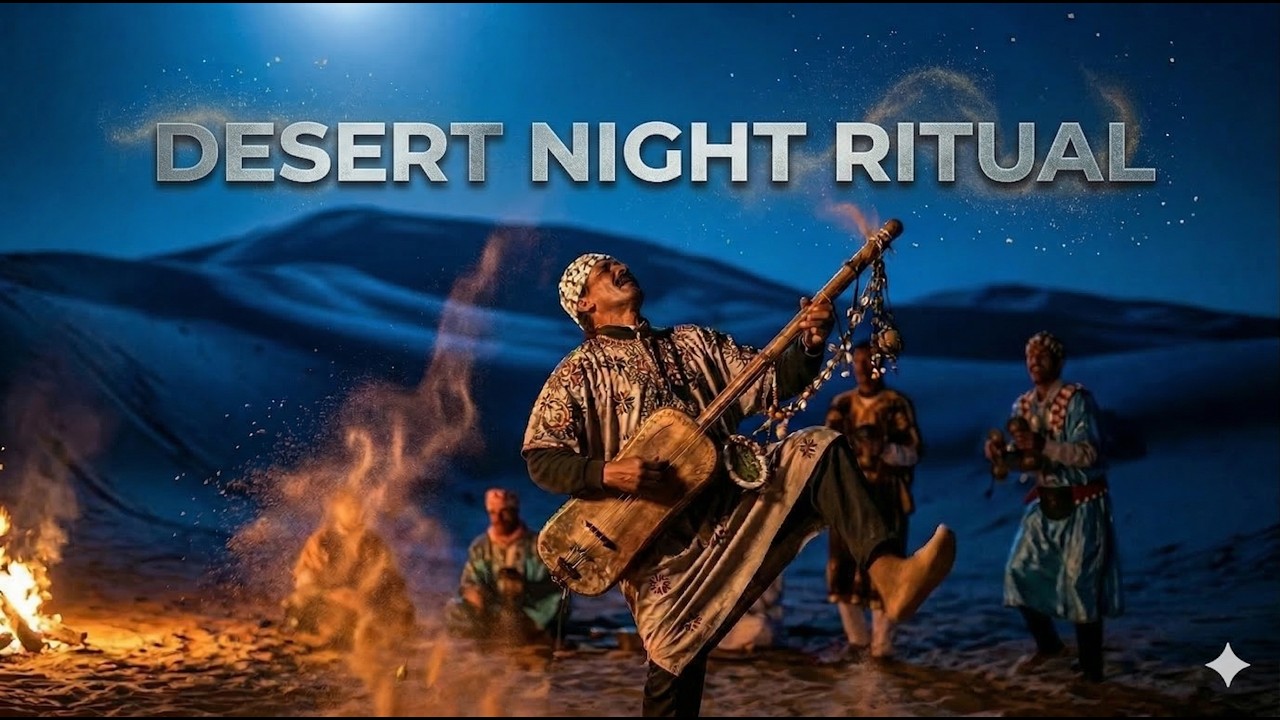 Lila Gnawa 🌑 Desert Night Ritual | Deep Hypnotic Guembri Beats