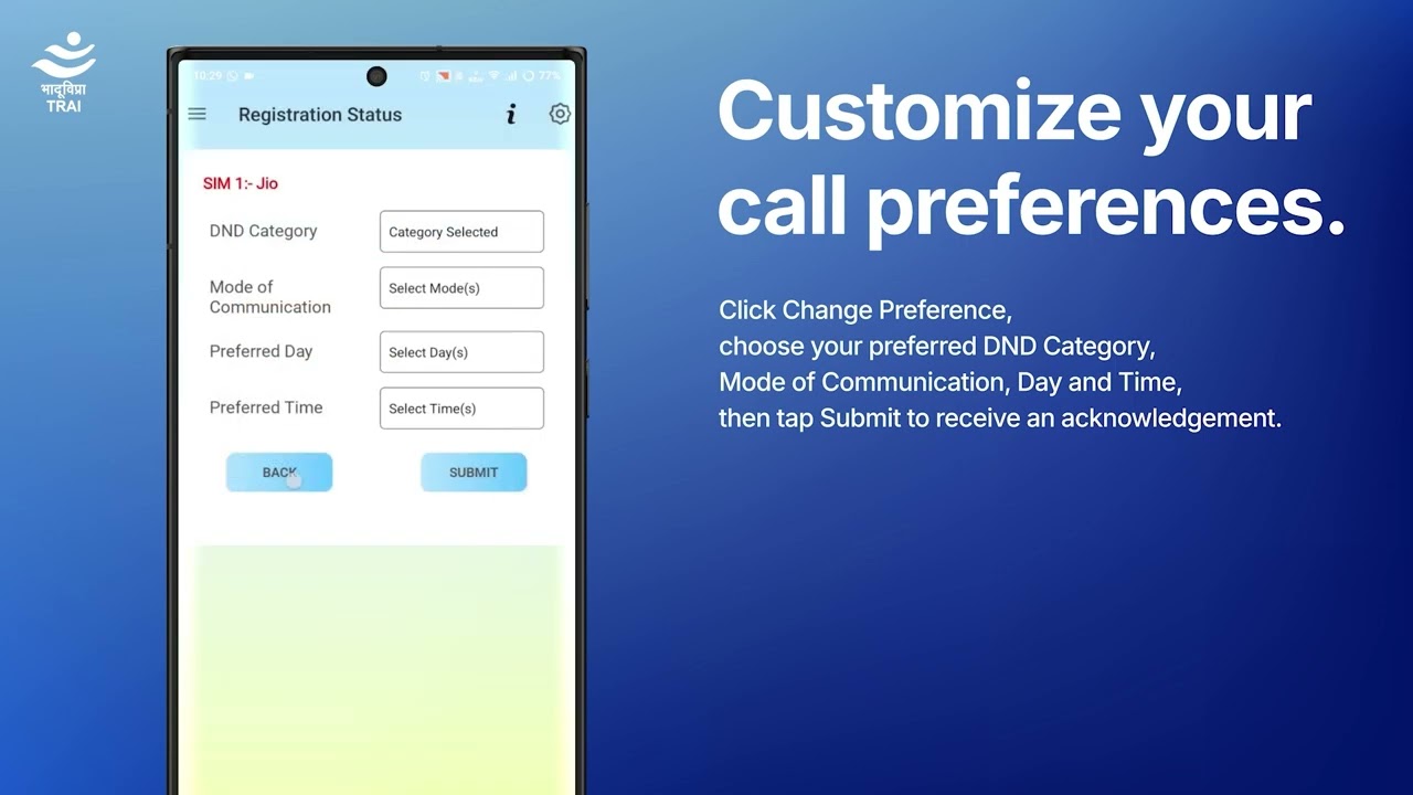 How to Use the DND App on Android | Setting Call & Message Preferences | TRAI Official Guide