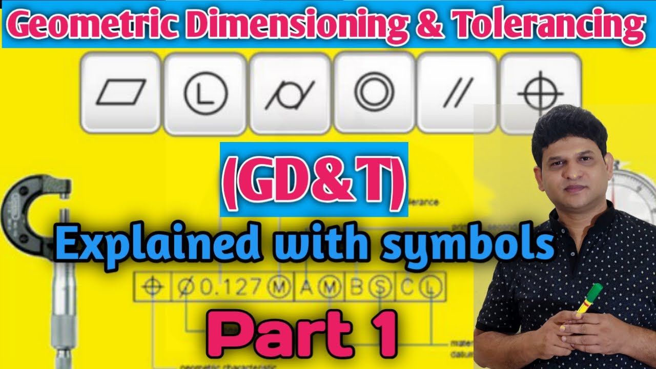 GD&T l Geometric Dimensioning & Tolerancing l Explained with Symbol l For Fresher and Experienced l