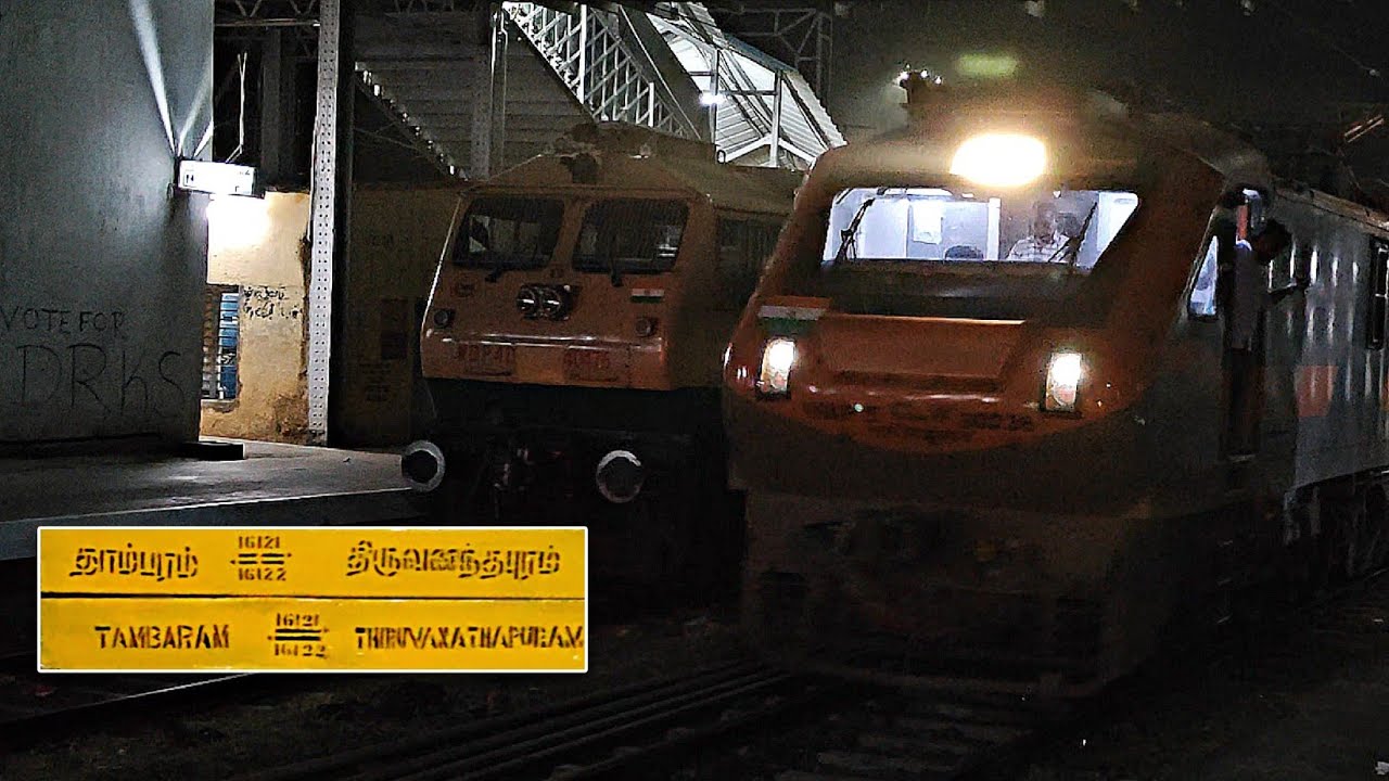 Tambaram To Thiruvananthapuram Central AMRIT BHARAT EXPRESS Departing From Tirunelveli Junction | 4K