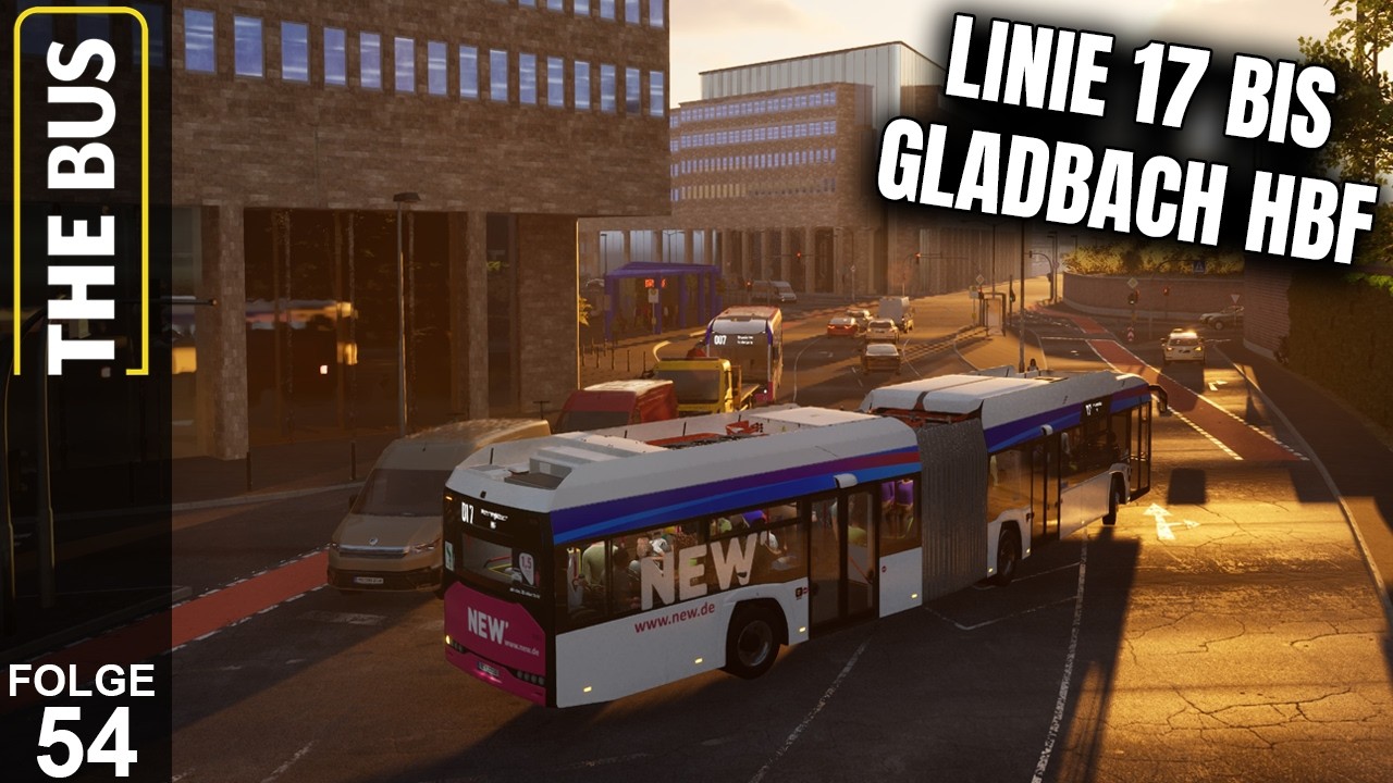 LINIE 17 bis MÖNCHENGLADBACH HBF im PREVIEW! | THE BUS HEINSBERG 🚌 | #54 | LET'S PLAY | 🔴LIVE