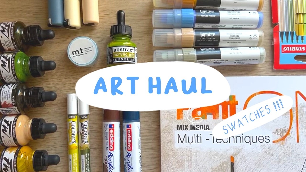 ART HAUL avril-juin 2024 ✷ Daler-Rowney, liquitex, posca, colorex, edding,  …  ✷| ART HAUL