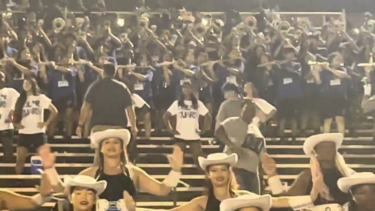 Tyler high Big Blue Band playing “Ball and Parlay”